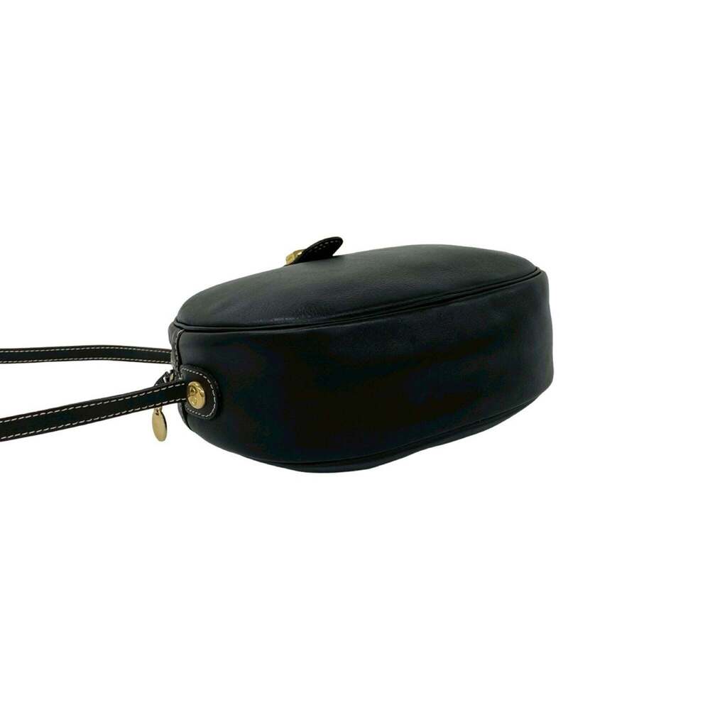 CHRISTIAN DIOR Vintage Black Leather Shoulder Bag - Picture 7 of 10